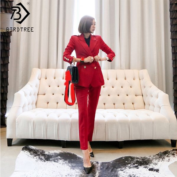 spring women solid pants blazer suit notched double breasted pockets zipper ankle length pants office lady s91910j, White;black
spring women solid pants blazer suit notched double breasted pockets zipper ankle length pants office lady s91910j, White;black