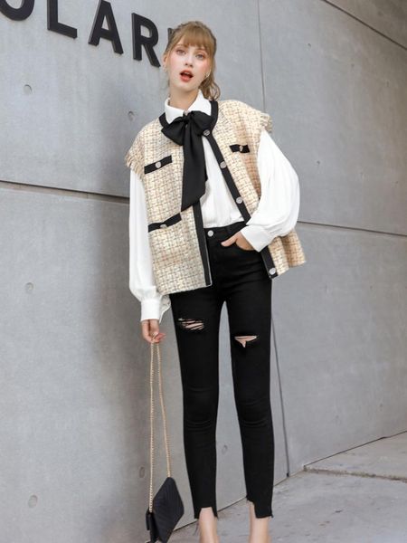 mg small as jeans woman high yao xianshou 2019 autumn self-cultivation holes pencil pants bound feet nine part pants, Blue
mg small as jeans woman high yao xianshou 2019 autumn self-cultivation holes pencil pants bound feet nine part pants, Blue