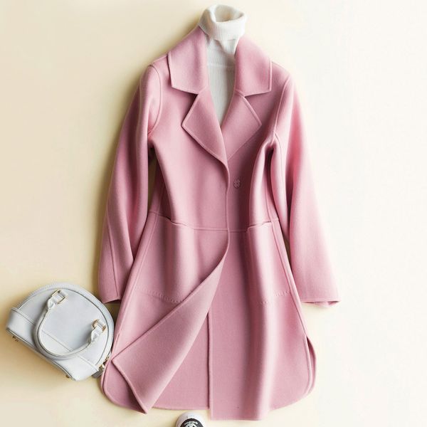 double-sided wool woolen cloth coat female long han edition cultivate one's morality show thin cloth coat, Black
double-sided wool woolen cloth coat female long han edition cultivate one's morality show thin cloth coat, Black