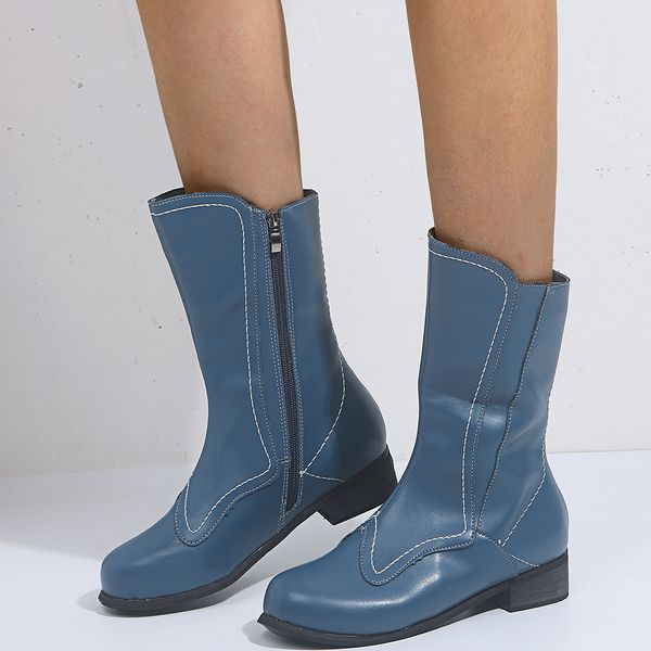 lapolaka new fashion dropship 2020 square heels shoes woman riding boots female zip up red blue mid calf boos women shoes, Black
lapolaka new fashion dropship 2020 square heels shoes woman riding boots female zip up red blue mid calf boos women shoes, Black