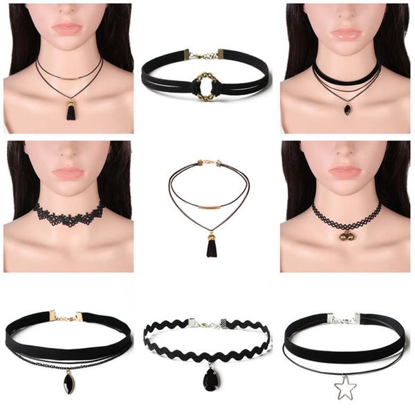 choker collar neck chain combination suit female lace necklace suit dan219 mix order necklaces chokers, Golden;silver
choker collar neck chain combination suit female lace necklace suit dan219 mix order necklaces chokers, Golden;silver