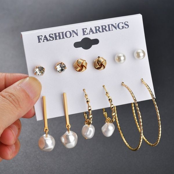 pearl earrings for women girl new bohemian earring set big earring brincos female vintage party fashion pendientes jewelry, Golden;silver
pearl earrings for women girl new bohemian earring set big earring brincos female vintage party fashion pendientes jewelry, Golden;silver