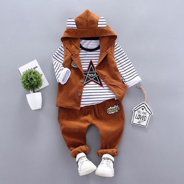 tdua5 autumn infant boy long-sleeved striped hoodie children's suit corduroy three-piece set suits for boys and girls and girls wick ch, Camo
tdua5 autumn infant boy long-sleeved striped hoodie children's suit corduroy three-piece set suits for boys and girls and girls wick ch, Camo