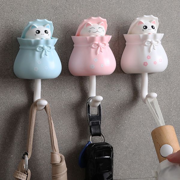 abs hook stickers brushed door convenient antirust bathroom kitchen cute cat hook storage durable key holder wall
abs hook stickers brushed door convenient antirust bathroom kitchen cute cat hook storage durable key holder wall