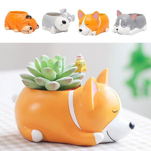 4pcs chic pubby dog succulent flower pot, flowers container, home patio decor ornament
4pcs chic pubby dog succulent flower pot, flowers container, home patio decor ornament