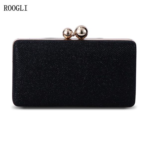 roogli woman evening bag fashion ball hasp diagonal bag wedding party shoulder black glitter clutch handbags
roogli woman evening bag fashion ball hasp diagonal bag wedding party shoulder black glitter clutch handbags