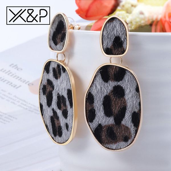 x&p occident fashion gold plush leopard earrings for women vintage geometric ear drop dangle female earring jewelry statement, Silver
x&p occident fashion gold plush leopard earrings for women vintage geometric ear drop dangle female earring jewelry statement, Silver