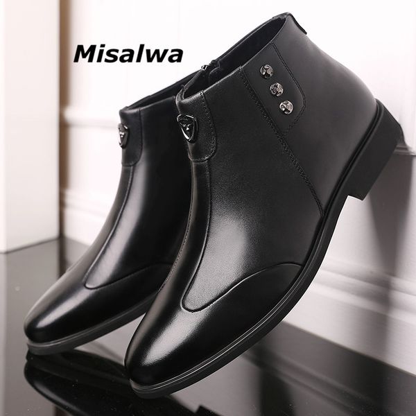 misalwa men's winter warm leather boots black zipper high-military ankle boots men autumn comfortable sneaker big size 38-48
misalwa men's winter warm leather boots black zipper high-military ankle boots men autumn comfortable sneaker big size 38-48