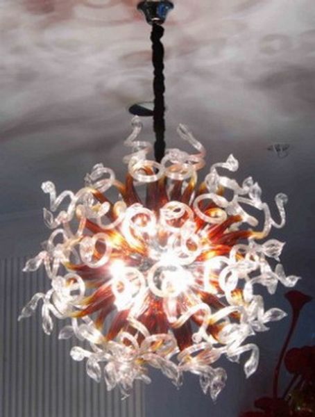 modern stained glass chandelier light energay saving light source dale chihuly style hand blown glass led ceiling