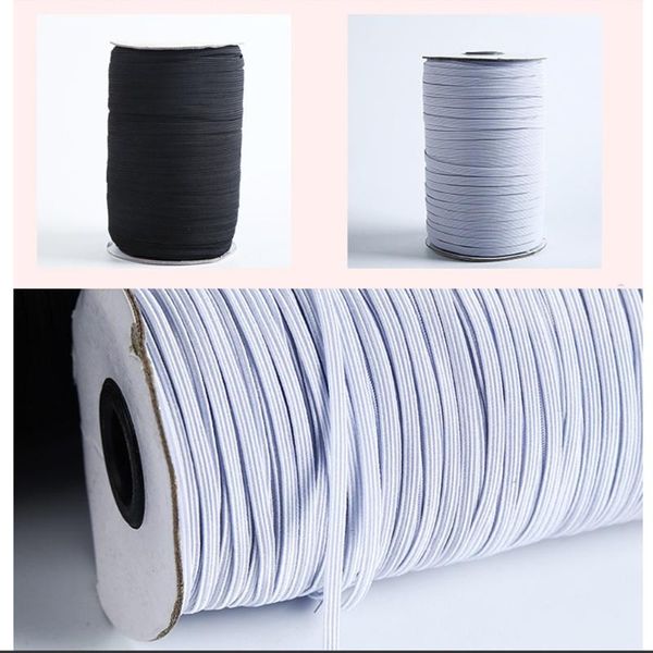 70 yards length 0.3 inch width braided elastic band white elastic cord heavy stretch high elasticity knit band m26, Black
70 yards length 0.3 inch width braided elastic band white elastic cord heavy stretch high elasticity knit band m26, Black