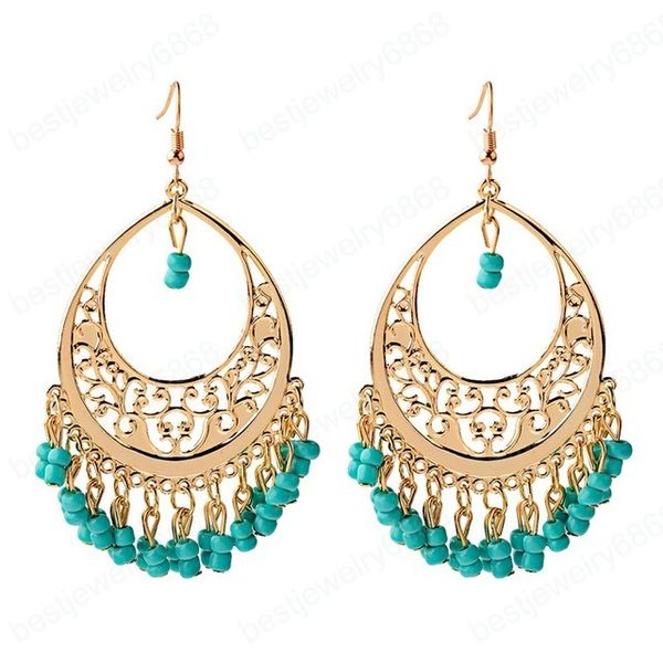 bohemian big water drop beads tassel earrings for women indian fashion jewelry brinco statement hollow carved earrings, Golden
bohemian big water drop beads tassel earrings for women indian fashion jewelry brinco statement hollow carved earrings, Golden