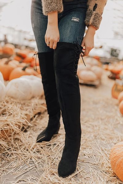litthing 2019 stretch faux suede thigh high boots women over the knee boots flat heel fashion fall winter big size shoes, Black
litthing 2019 stretch faux suede thigh high boots women over the knee boots flat heel fashion fall winter big size shoes, Black