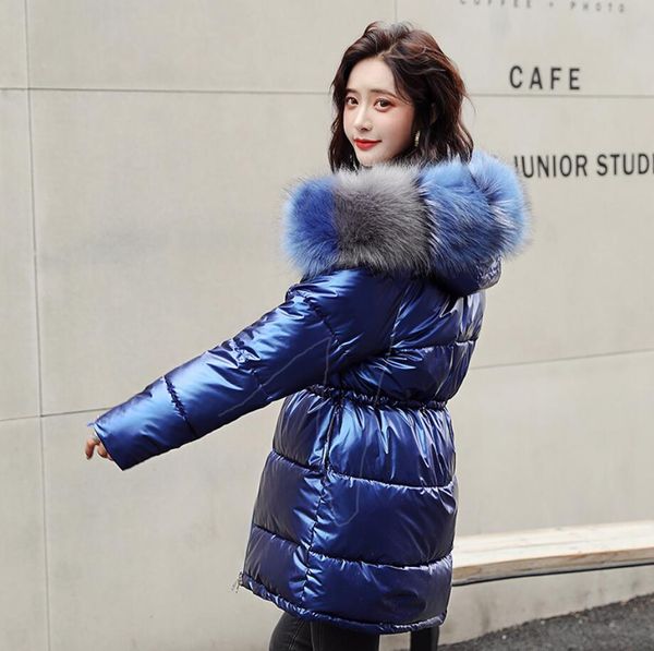 new winter women's thick warm coat big fur down cotton jacket parka hooded glossy waterproof jacket winter coat female r2260, Black
new winter women's thick warm coat big fur down cotton jacket parka hooded glossy waterproof jacket winter coat female r2260, Black
