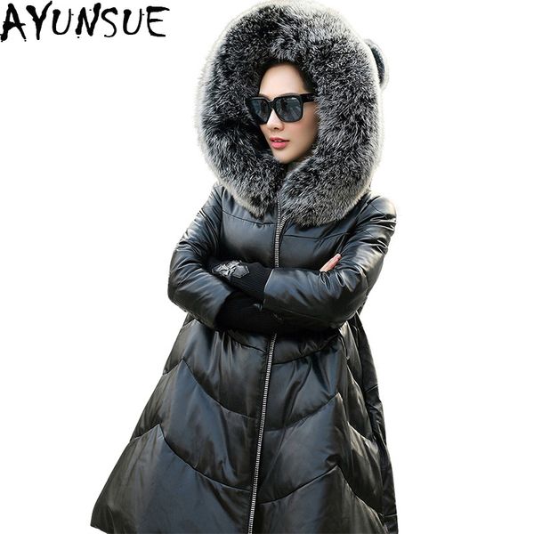 ayusnue genuine leather jacket women real 100% sheepskin leather down jacket female with natural fur plus szie 6xl lx1082, Black
ayusnue genuine leather jacket women real 100% sheepskin leather down jacket female with natural fur plus szie 6xl lx1082, Black