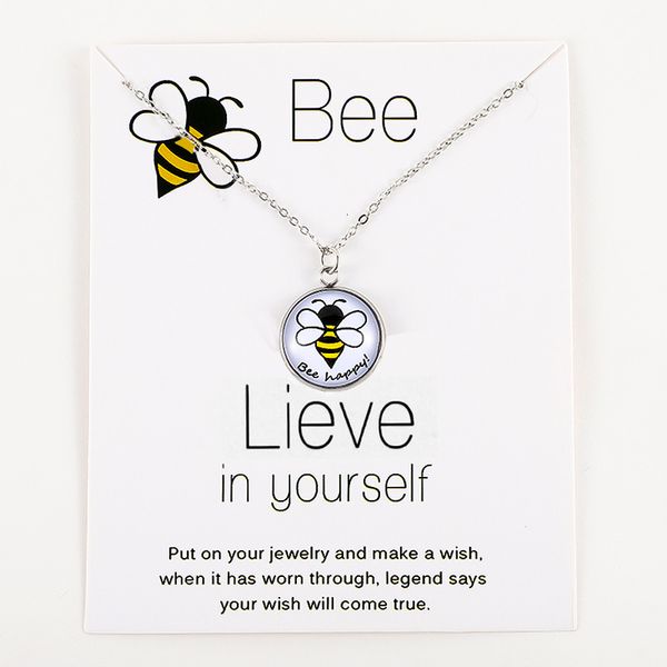 honeybee bee happy pendants necklaces unicorn animal silver chain women men trendy jewelry lover's christmas party gift
honeybee bee happy pendants necklaces unicorn animal silver chain women men trendy jewelry lover's christmas party gift