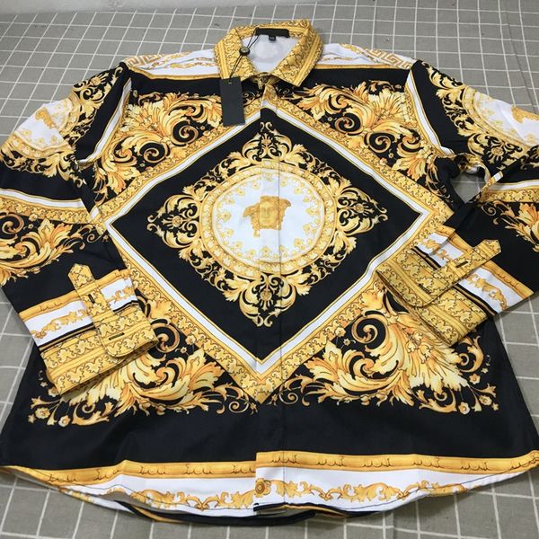 Wholesale Various Styles Printing Mens Designer Dress Shirts Fashion Casual Medusa Shirt Hot Sale Men Silk Shirt
Wholesale Various Styles Printing Mens Designer Dress Shirts Fashion Casual Medusa Shirt Hot Sale Men Silk Shirt