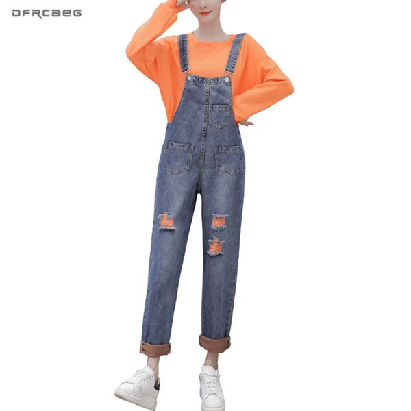 women's jumpsuits & rompers boyfriend ripped women denim jumpsuit 2021 summer loose jeans female casual hole retro overall playsuit, Black;white
women's jumpsuits & rompers boyfriend ripped women denim jumpsuit 2021 summer loose jeans female casual hole retro overall playsuit, Black;white