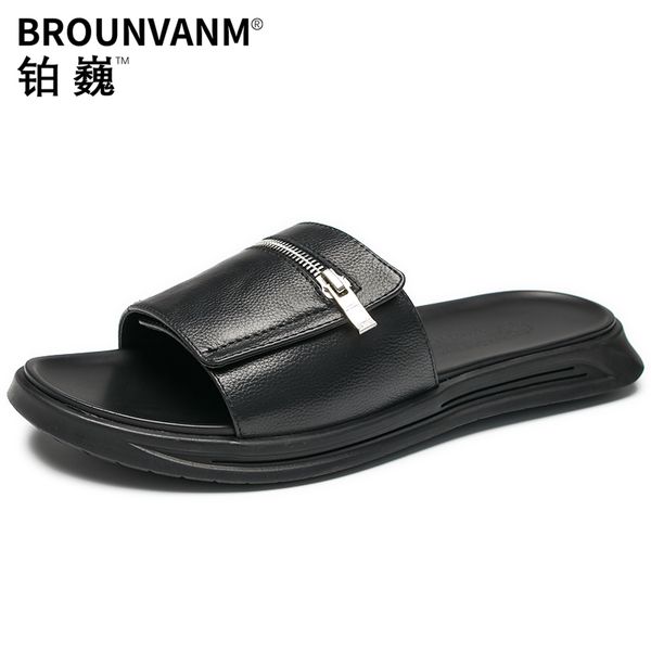 cowhide slippers men outdoor youth trend korean version sandals leisure personality sandals genuine leather beach anti-skid, Black
cowhide slippers men outdoor youth trend korean version sandals leisure personality sandals genuine leather beach anti-skid, Black