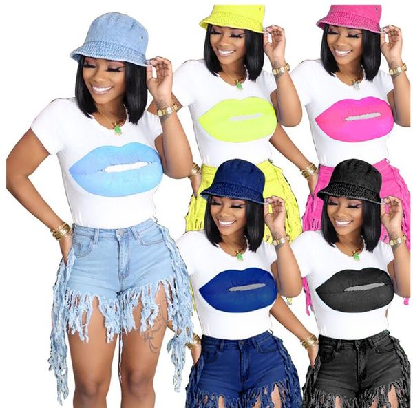 women t shirt fashion lips printed short sleeves t-shirt tee summer white t casual sports lady clothes d61002
women t shirt fashion lips printed short sleeves t-shirt tee summer white t casual sports lady clothes d61002