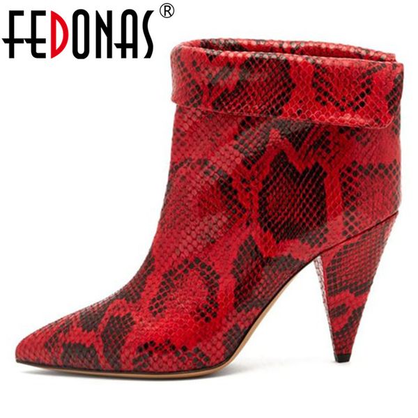 fedonas warm autumn winter women ankle boots animal prints big size boots genuine leather party high heels dancing shoes woman, Black
fedonas warm autumn winter women ankle boots animal prints big size boots genuine leather party high heels dancing shoes woman, Black