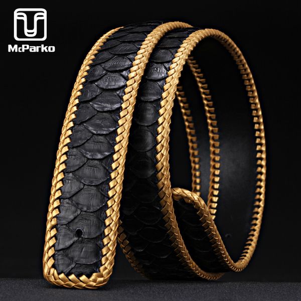 mcparko luxury belt men genuine leather python belts without buckle fashion weaving braide snakeskin mens waist belts blue brown, Black;brown
mcparko luxury belt men genuine leather python belts without buckle fashion weaving braide snakeskin mens waist belts blue brown, Black;brown