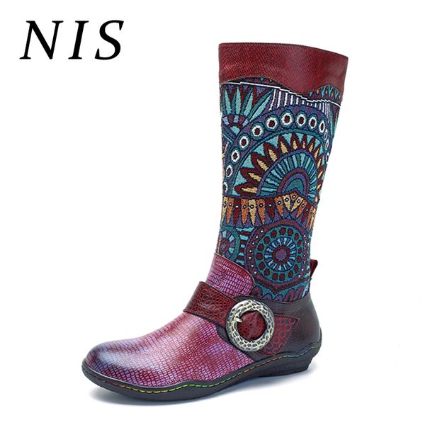 nis vintage bohemian fur-lined boots women shoes patchwork genuine leather knight mid-calf women boots winter shoes botas new, Black
nis vintage bohemian fur-lined boots women shoes patchwork genuine leather knight mid-calf women boots winter shoes botas new, Black