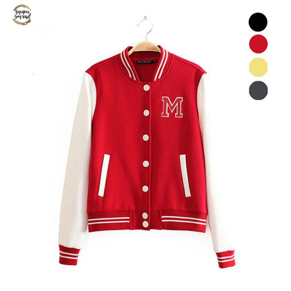classical bomber ladies jacket women coat female autumn casual cardigan team patchwork o-neck bolero drop shipping, Black;brown
classical bomber ladies jacket women coat female autumn casual cardigan team patchwork o-neck bolero drop shipping, Black;brown