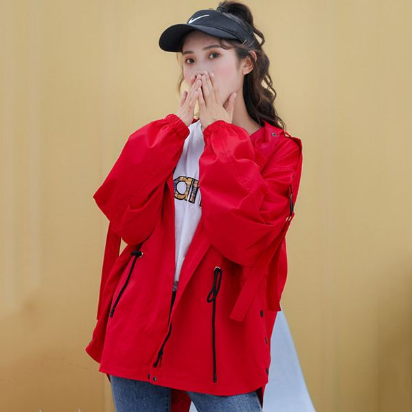 2019 new fashion large size spring autumn women's coats hooded short loose casual cape windbreaker jacket female outerwear a1463, Tan;black
2019 new fashion large size spring autumn women's coats hooded short loose casual cape windbreaker jacket female outerwear a1463, Tan;black