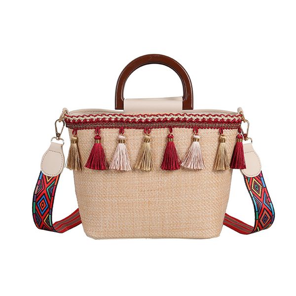 new vintage bucket shape tote women weaving tassel shoulder bag messenger bag crossbody bags girls cute handle straw bags
new vintage bucket shape tote women weaving tassel shoulder bag messenger bag crossbody bags girls cute handle straw bags