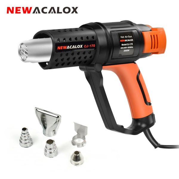 newacalox 2000w eu 220v thermostat heat gun household industrial grade air gun hair dryer for soldering/ car foil heat tool
newacalox 2000w eu 220v thermostat heat gun household industrial grade air gun hair dryer for soldering/ car foil heat tool