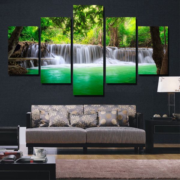 banmu 5 panel waterfall painting canvas wall art picture home decoration living room canvas print painting art unframed
banmu 5 panel waterfall painting canvas wall art picture home decoration living room canvas print painting art unframed
