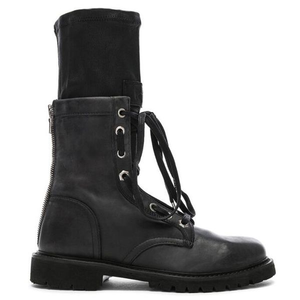 2019 autumn/winter european black genuine leather women mid-calf boots patchwork cross-tied zipper flat motorcycle boots women
2019 autumn/winter european black genuine leather women mid-calf boots patchwork cross-tied zipper flat motorcycle boots women