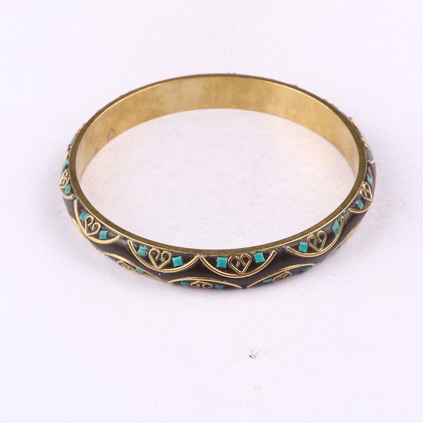 selling blue enamel bracelets fashionable ceramic bracelets pure copper vintage women's national spot, Black
selling blue enamel bracelets fashionable ceramic bracelets pure copper vintage women's national spot, Black
