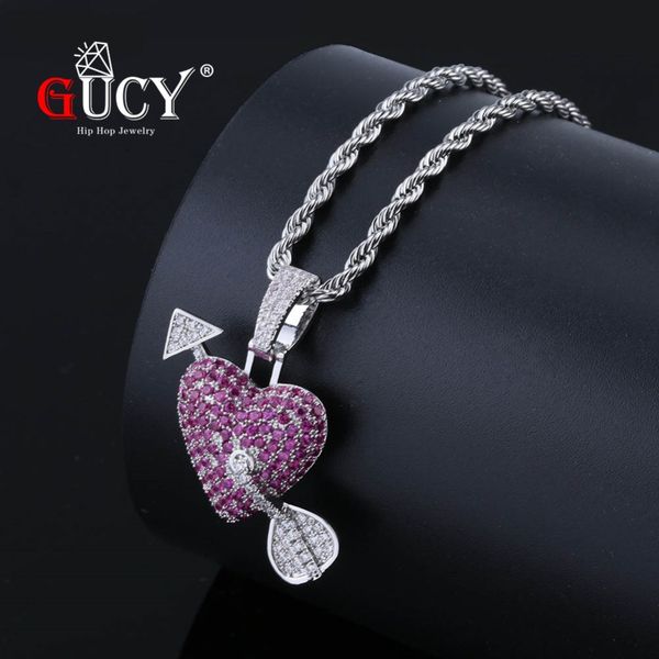 gucy iced out heart necklace & pendant with arrow gold silver color bling cubic zircon pendants men's hip hop jewelry for gift
gucy iced out heart necklace & pendant with arrow gold silver color bling cubic zircon pendants men's hip hop jewelry for gift