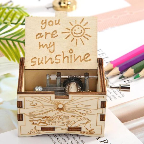 you are my sunshine music box creative engraving pattern wooden hand cranked crafts for childs birthday valentine's day gifts
you are my sunshine music box creative engraving pattern wooden hand cranked crafts for childs birthday valentine's day gifts