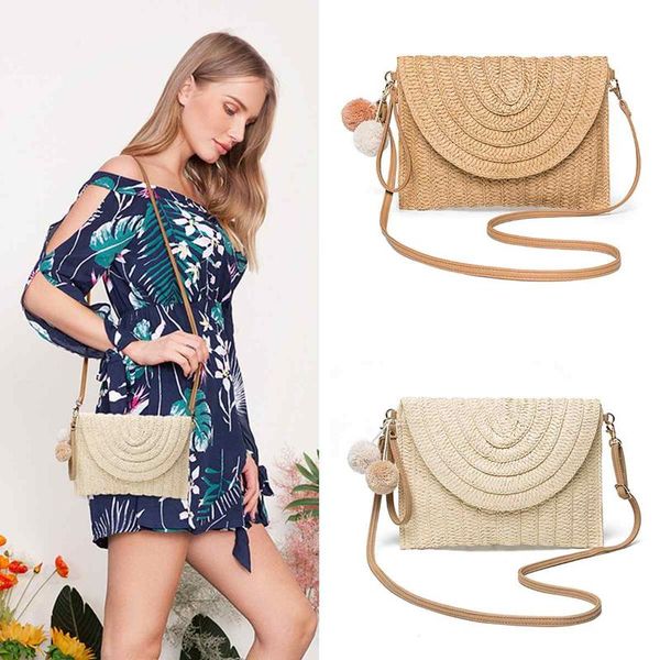 2020 straw bags women summer rattan bag handmade woven beach crossbody bag flap bohemia handbag shoulder bags with fluffy ball
2020 straw bags women summer rattan bag handmade woven beach crossbody bag flap bohemia handbag shoulder bags with fluffy ball