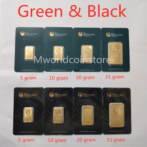 5/10/20/31gram the perth mint gold plated bullion bar 999 fine australia copy gold plate bar green/ black blister quality sale
5/10/20/31gram the perth mint gold plated bullion bar 999 fine australia copy gold plate bar green/ black blister quality sale
