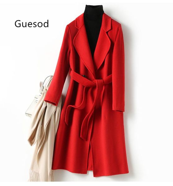 women wool coat red woolen outerwear women cashmere outerwear slim woolen coat new arrival, Black
women wool coat red woolen outerwear women cashmere outerwear slim woolen coat new arrival, Black