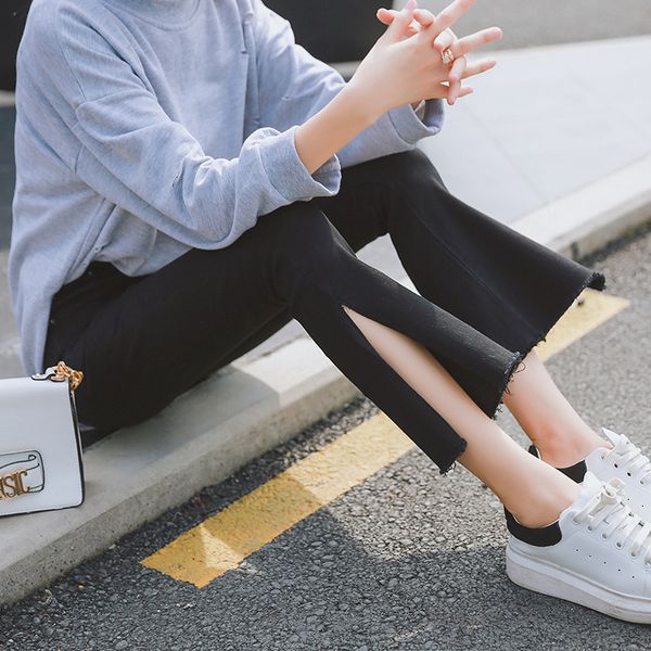black womens blue skinny women jeans cropped front slit pants trousers fashion 2020 spring flare streetwear
black womens blue skinny women jeans cropped front slit pants trousers fashion 2020 spring flare streetwear