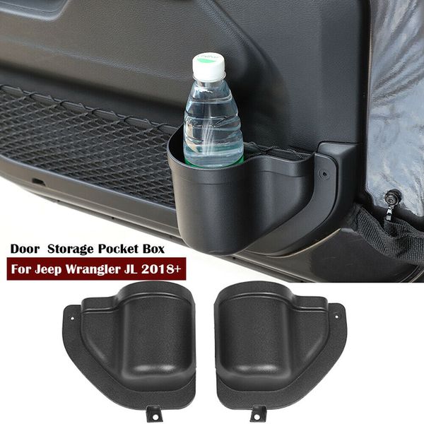 abs car front door storage pockets organizer box for jeep wrangler jl jlu 2/4door 2018+ 
abs car front door storage pockets organizer box for jeep wrangler jl jlu 2/4door 2018+
