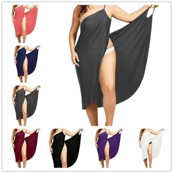 plus size women beach dress cover up wrap bikini swimsuit backless sling dresses summer beach wear tunic sling robe swimwear 5xl e3206, Black;gray
plus size women beach dress cover up wrap bikini swimsuit backless sling dresses summer beach wear tunic sling robe swimwear 5xl e3206, Black;gray
