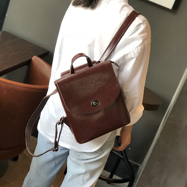 backpack female 2020 new versatile simple korean soft leather small backpack female bag college style
backpack female 2020 new versatile simple korean soft leather small backpack female bag college style