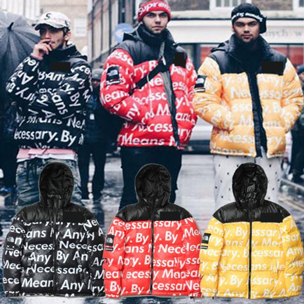 18ss mens designer winter down jackets full body letter cotton couple jacket hip hop tn fc2 loose cotton new, Black
18ss mens designer winter down jackets full body letter cotton couple jacket hip hop tn fc2 loose cotton new, Black