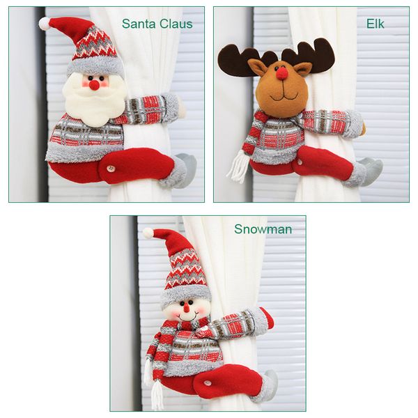 cartoon doll curtain buckle window decor snowman santa elk window screening clip 899
cartoon doll curtain buckle window decor snowman santa elk window screening clip 899