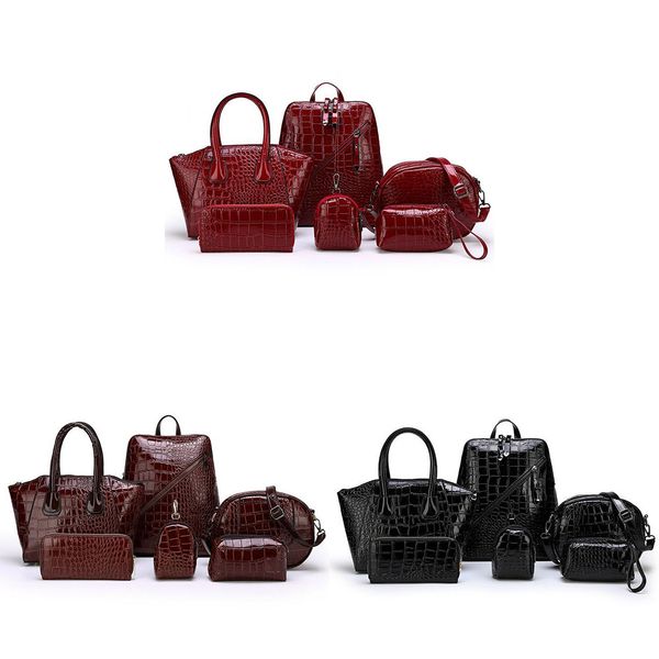 5pcs/set women luxury designer alligator pattern bag pu leather shoulder bags travelling bag mother-child package handbags wallet
5pcs/set women luxury designer alligator pattern bag pu leather shoulder bags travelling bag mother-child package handbags wallet