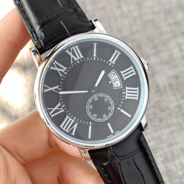 2020 fashion man watch luxury wristwatch calendar male clock steel case genuine leather butterfly clasp big dial popular watches, Slivery;brown
2020 fashion man watch luxury wristwatch calendar male clock steel case genuine leather butterfly clasp big dial popular watches, Slivery;brown