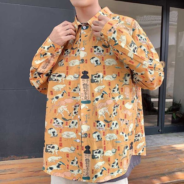 spring new shirt men's fashion cartoon printing casual shirt man streetwear wild loose long-sleeved large size -5xl, White;black
spring new shirt men's fashion cartoon printing casual shirt man streetwear wild loose long-sleeved large size -5xl, White;black