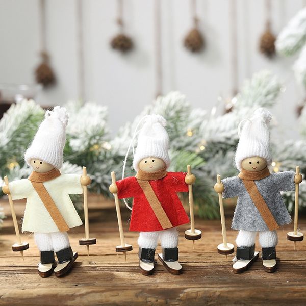 new skiing wooden doll decores christmas pendants decorative hanging figurine ornaments holiday gift decorations droppingship
new skiing wooden doll decores christmas pendants decorative hanging figurine ornaments holiday gift decorations droppingship