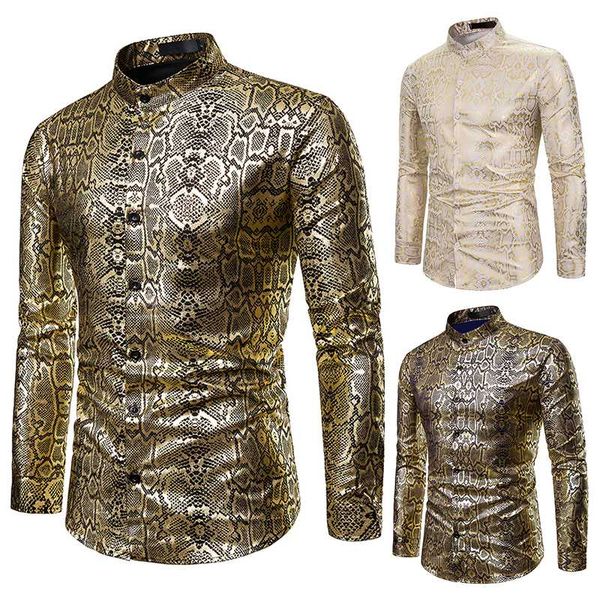 shirt men hipster luxury black gold bronzing printed slim long sleeve casual shirts snake nightclub hip hop party prom shirt, White;black
shirt men hipster luxury black gold bronzing printed slim long sleeve casual shirts snake nightclub hip hop party prom shirt, White;black