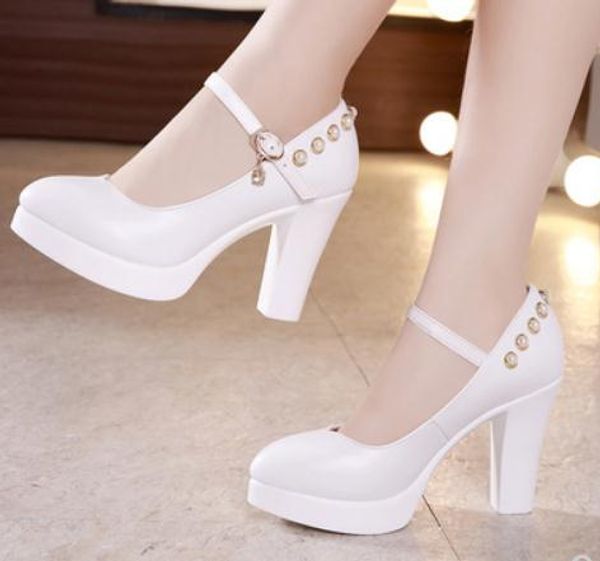 2019 women's shoes in spring and autumn with new style high heel coarse heel pointed end waterproof table #07, Black
2019 women's shoes in spring and autumn with new style high heel coarse heel pointed end waterproof table #07, Black